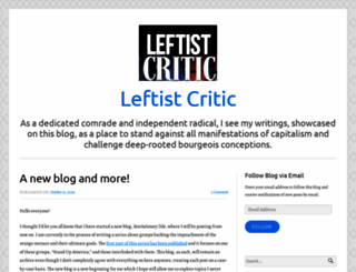 leftistcritic.wordpress.com screenshot
