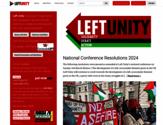 leftunity.org screenshot