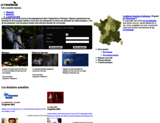 lefuneraire.com screenshot