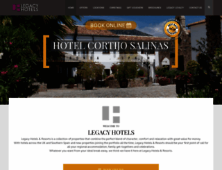 legacy-hotels.co.uk screenshot