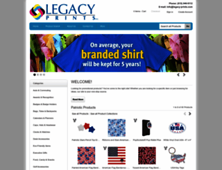 legacy-prints-promotionals.com screenshot
