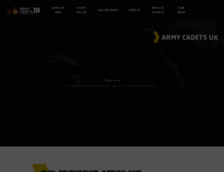 legacy.armycadets.com screenshot