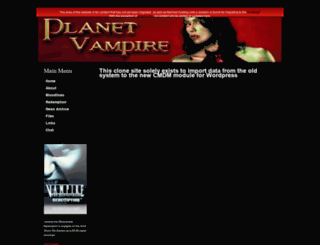 legacy.planetvampire.com screenshot