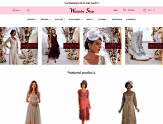 legacy.wardrobeshop.com screenshot