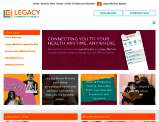 legacycommunityhealth.org screenshot