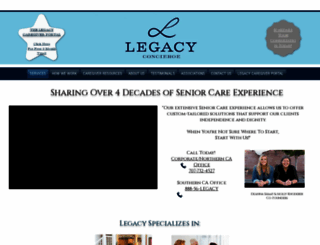 legacyconciergeservices.com screenshot