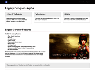 legacyconquer.com screenshot