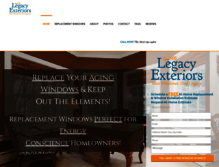 legacyexteriors.com screenshot