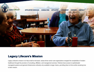legacylifecare.org screenshot