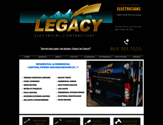 legacyllcelectric.com screenshot