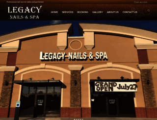 legacynailsoklahoma.com screenshot