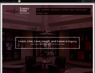 legacypointelementary.org screenshot