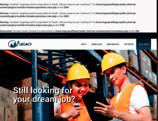 legacystaffingnc.com screenshot