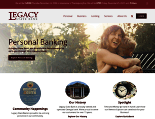 legacystatebank.com screenshot