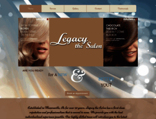 legacythesalon.com screenshot