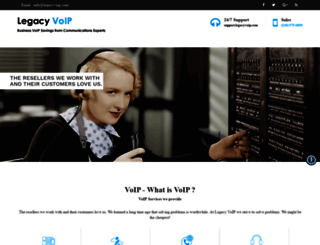 legacyvoip.com screenshot
