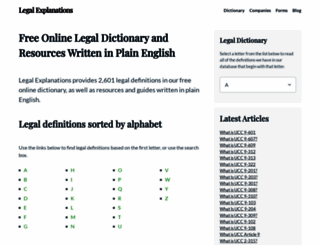 legal-explanations.com screenshot