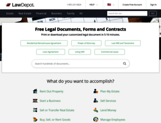legaldepot.com screenshot