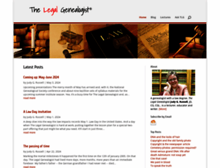 legalgenealogist.com screenshot