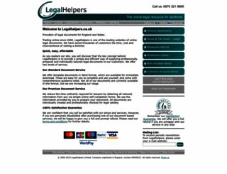 legalhelpers.co.uk screenshot