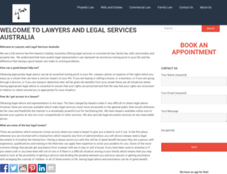 legallawyers.com.au screenshot