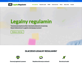 legalnyregulamin.pl screenshot