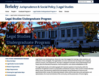 legalstudies.berkeley.edu screenshot
