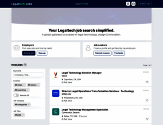 legaltechjobs.com screenshot