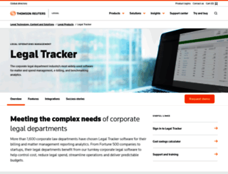 legaltracker.com screenshot
