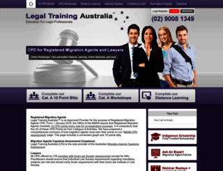 legaltrainingaustralia.com screenshot