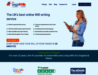 legalwills.co.uk screenshot