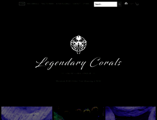 legendary-corals.com screenshot