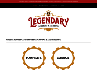legendaryescaperooms.com screenshot