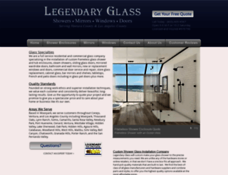 legendaryglass.com screenshot