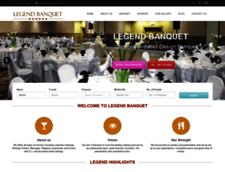 legendbanquet.com screenshot
