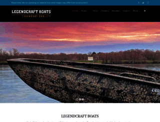 legendcraftboats.com screenshot