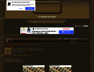 legendedudragon.forumactif.org screenshot