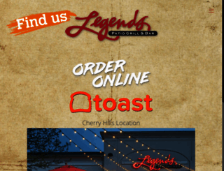 legendspatiogrill.com screenshot