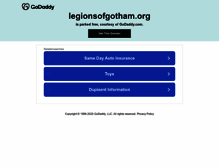 legionsofgotham.org screenshot