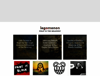 legomenon.com screenshot