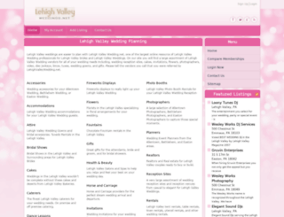 lehighvalleyweddings.net screenshot