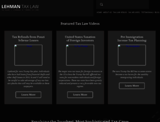 lehmantaxlaw.com screenshot