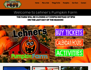 lehnerpumpkins.com screenshot