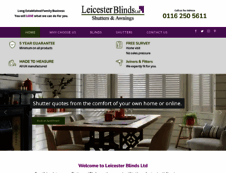 leicester-blinds.co.uk screenshot