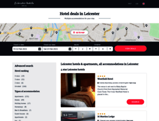 leicester-hotels.co.uk screenshot