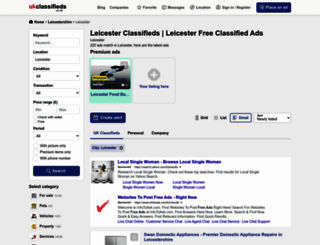 leicester.ukclassifieds.co.uk screenshot