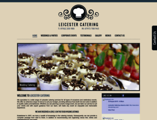 leicestercatering.com screenshot