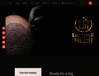 leicesterhealth.com screenshot
