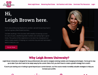 leigh-brown-university.mykajabi.com screenshot