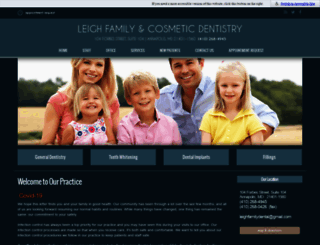 leighfamilydentistry.com screenshot